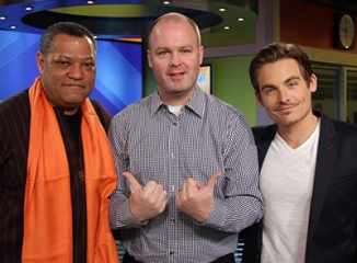 Laurence Fishburne and Kevin Zegers
